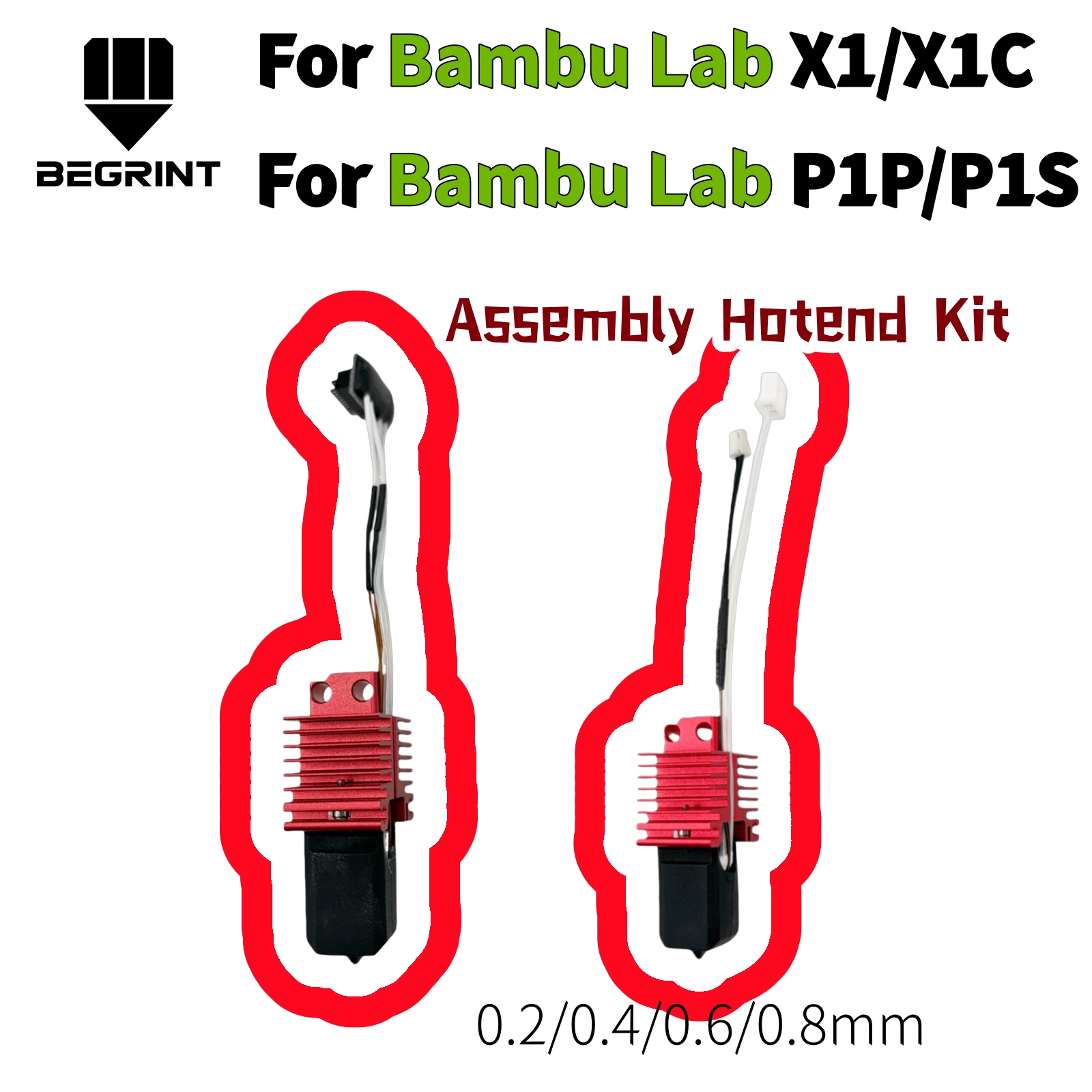 3D Printing X1 Carbon - Kit complet de tête d'impression V2