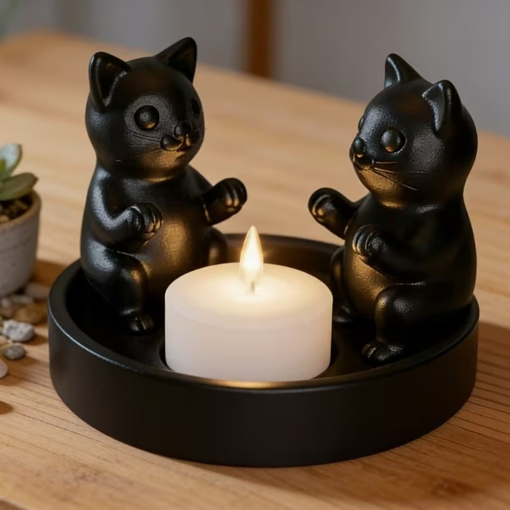 3D Printing Ring Holder - Porte-bougie créatif en forme de chat