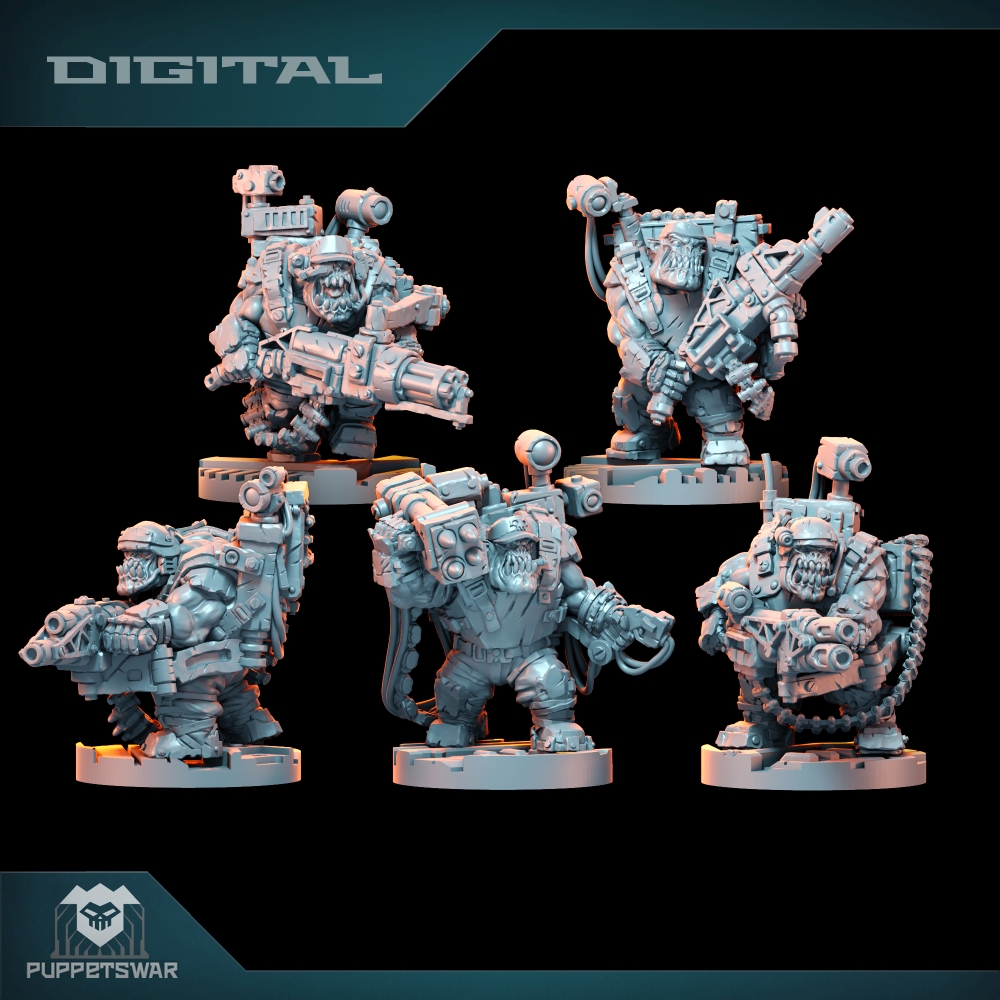 3D Printing Figure - Orc Ultimate Badasses Squad, figurine en