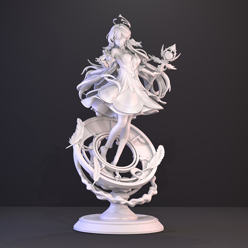 3D Printing Figure - Figurine imprimée en 3D non peinte,