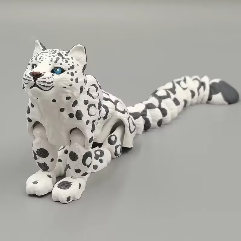 3D Printing Lizard - Figurines d'animaux sauvages mobiles multi-articulaires, modèle