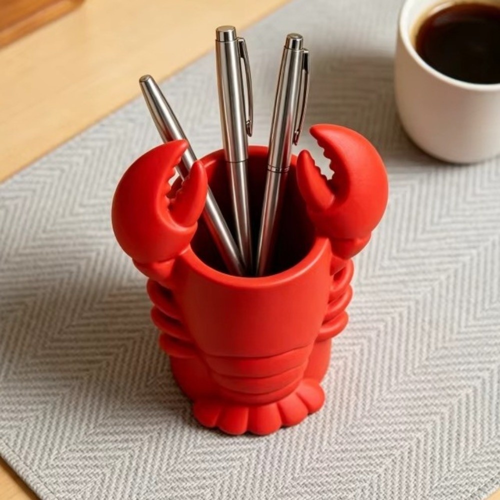 3D Printing Cafe - Porte-crayons en forme de homard imprimé