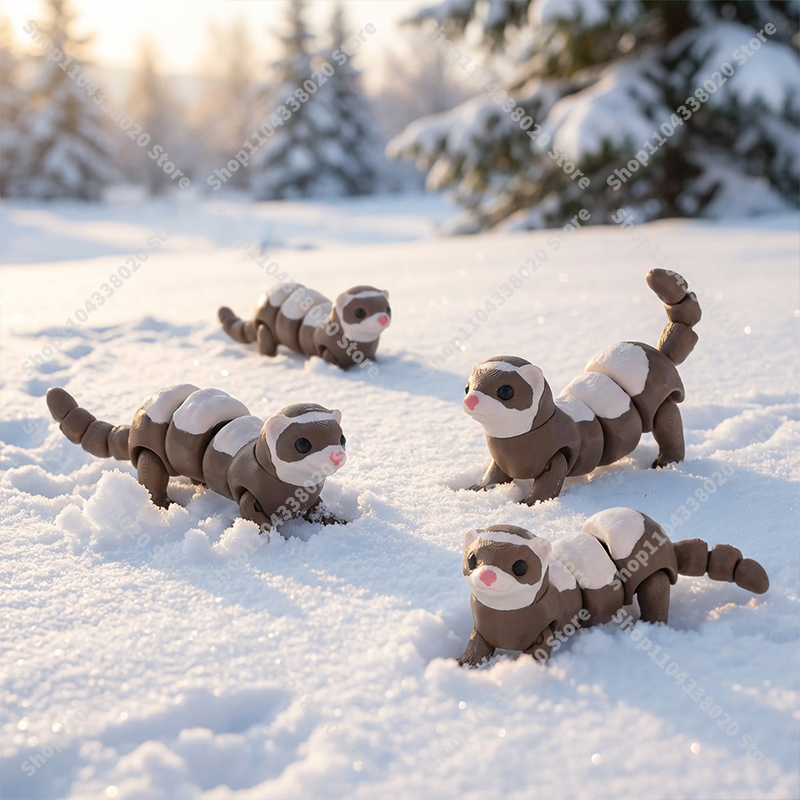 3D Printing Lizard - Figurine de furet articulée – Animal