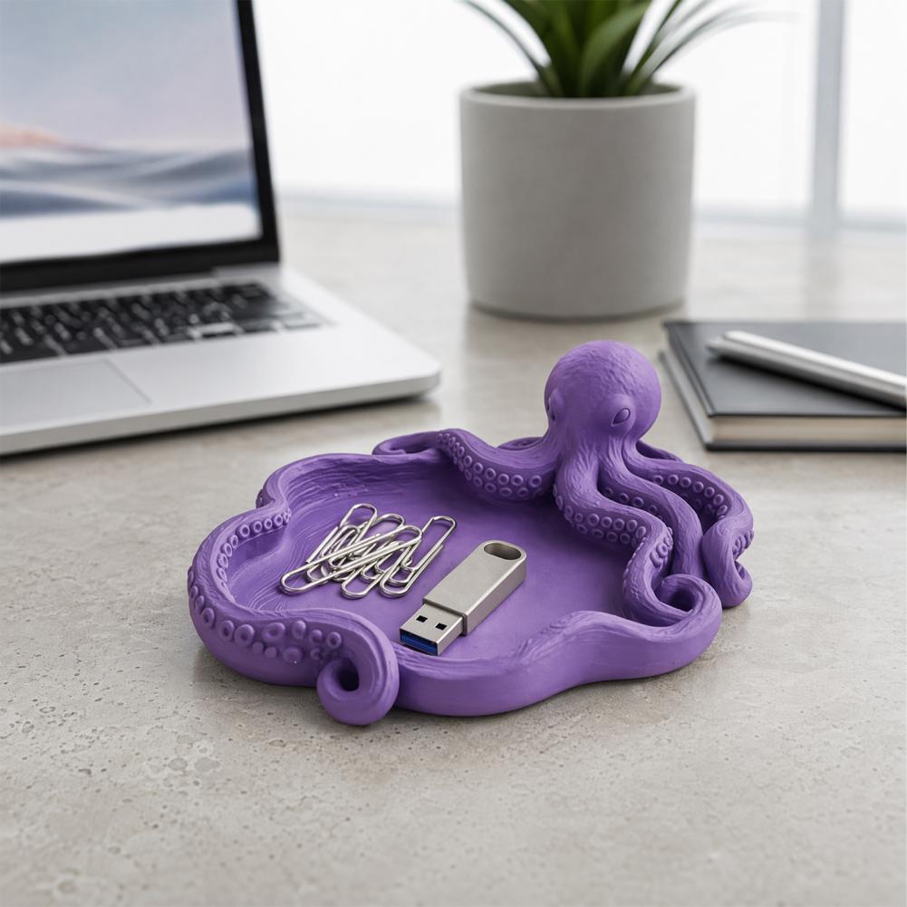 3D Printing Ring Holder - Plateau de rangement pieuvre imprimé en