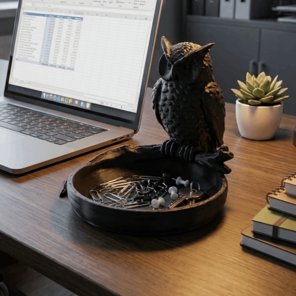 3D Print Isopropyl Alcohol - Plateau de rangement hibou imprimé en