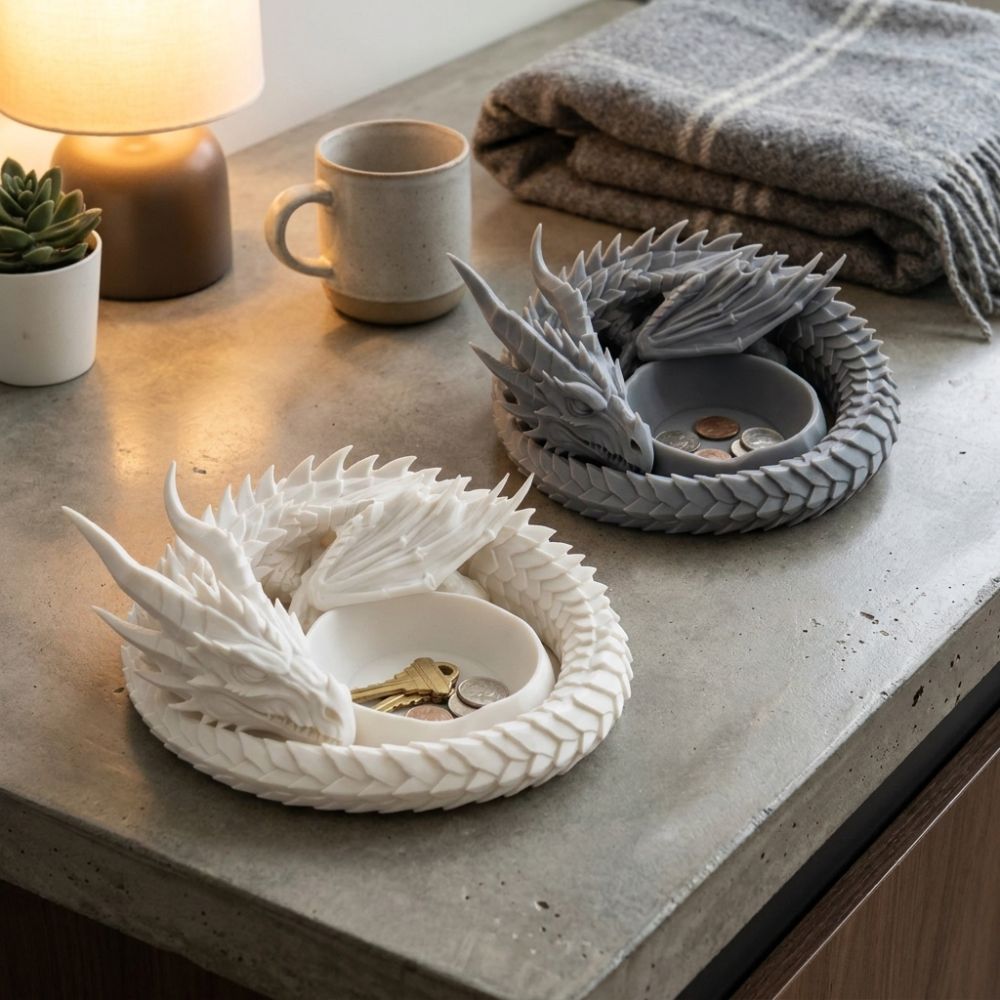 Plateau Dragon Gothique Créati - 3D Printing Ring Holder avis et prix