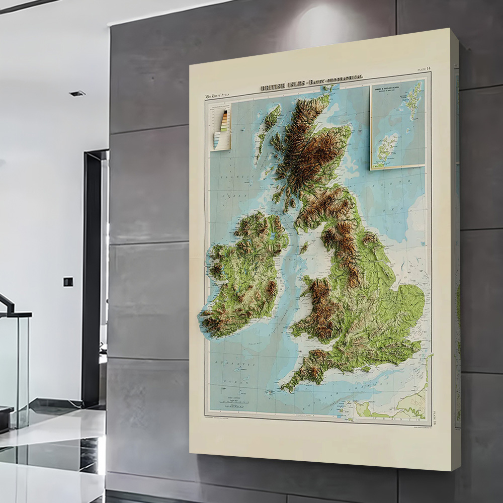 Carte en relief 3D des îles br - 3D Printing Figure avis et prix