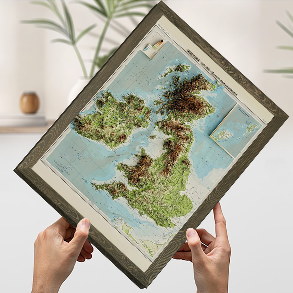 Carte en relief 3D des îles br - 3D Printing Figure avis et prix
