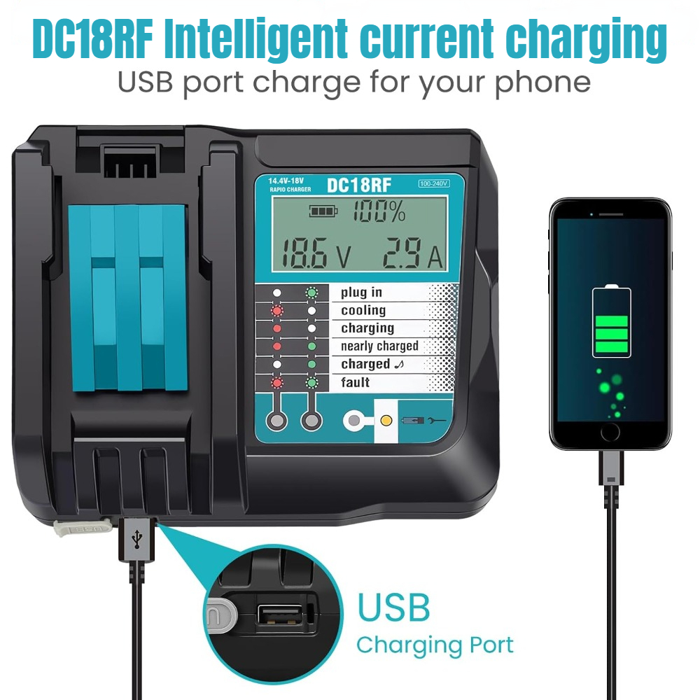 Chargeur Super rapide Li-ion D - Makita Drill Hp1640 avis et prix